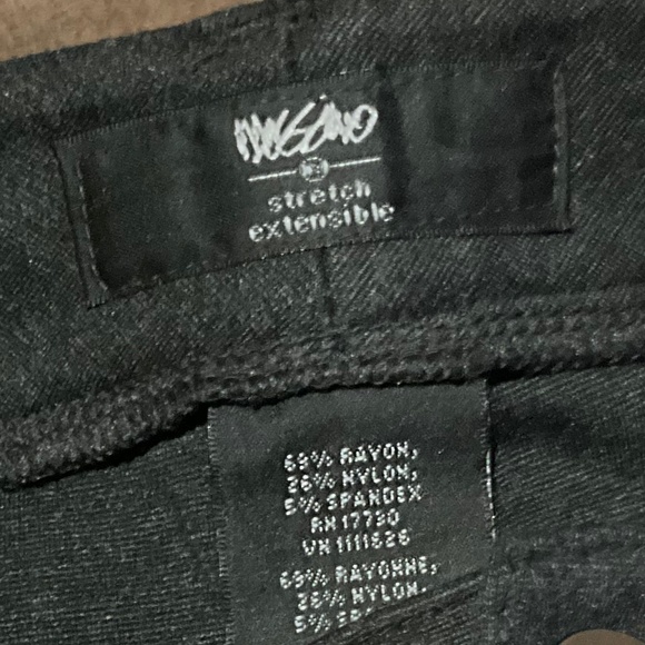 Mossimo Stretch Extensible Dark Gray Pants Sz 8 - Picture 11 of 11